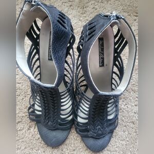 Michael Antonio Black Strappy Heels